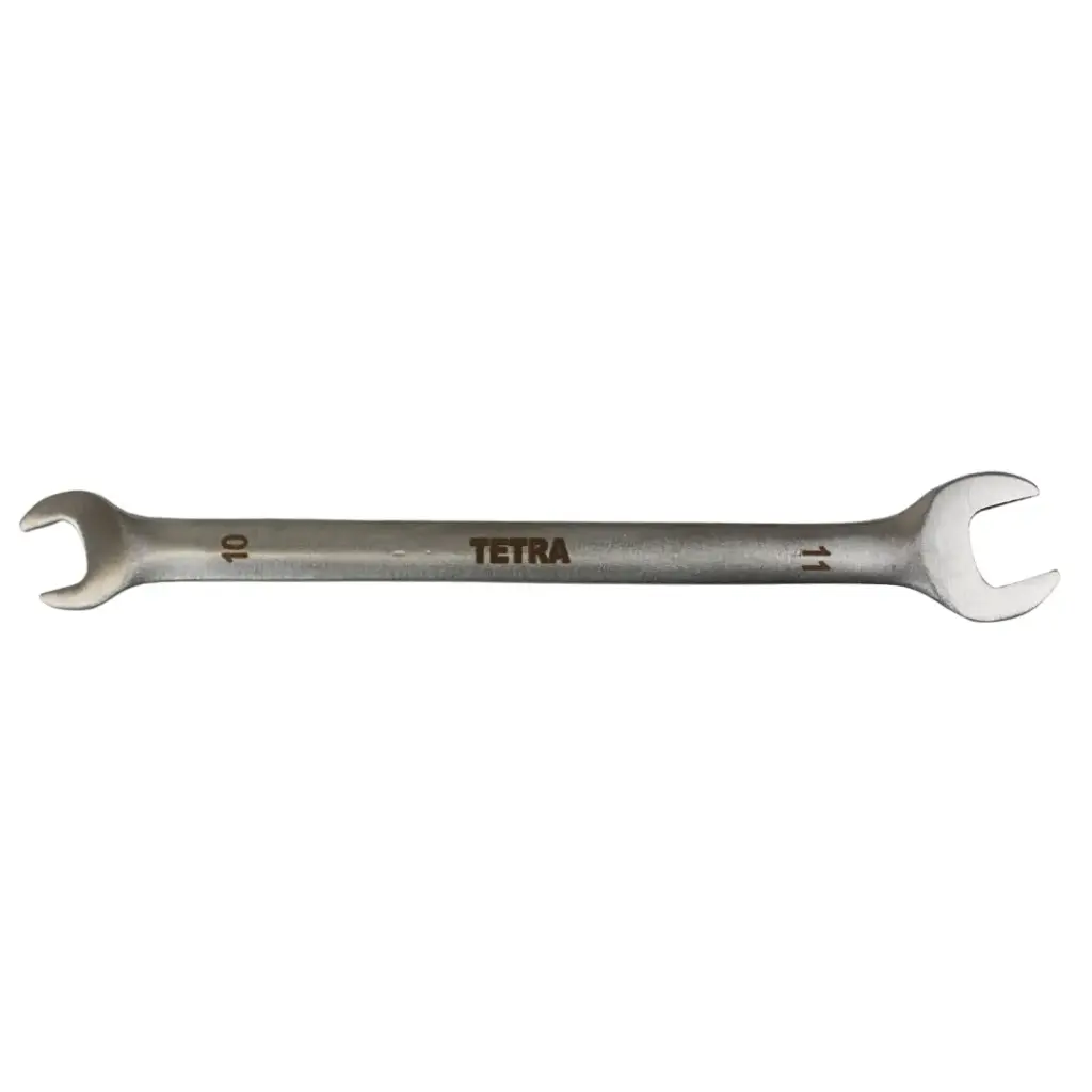 TETRA Wrench Double Open End 10 x 11mm Stainless Steel, IMPA 616028