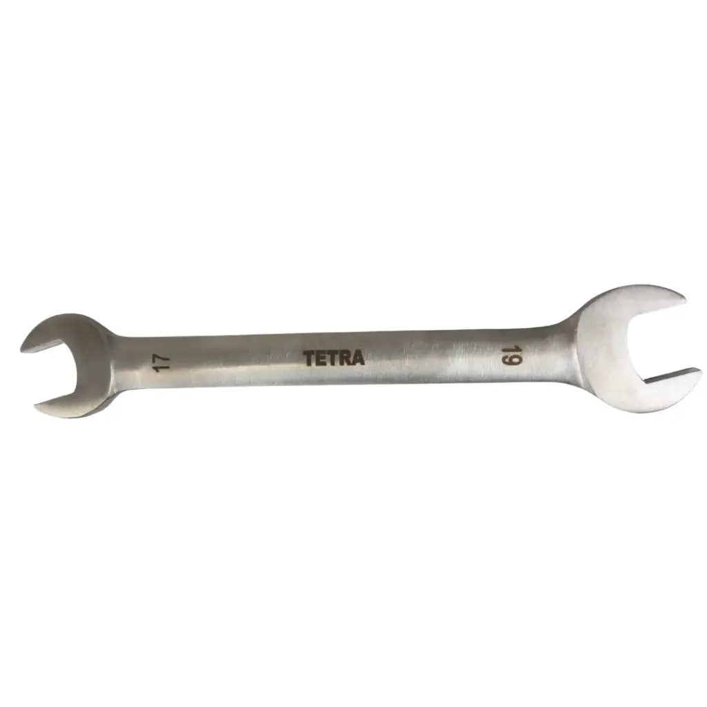TETRA Wrench Double Open End 17 x 19mm Stainless Steel, IMPA 616033