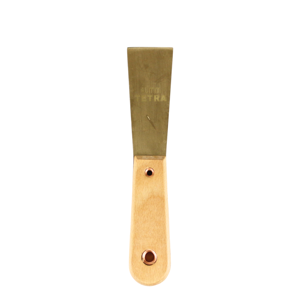 [13262] TETRA Putty knife with handle 40mm Non-Spark Aluminium-Bronze IMPA 615840