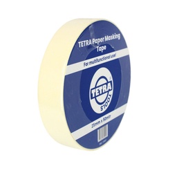 [13447] TETRA Afplakband Papier 25mm x 50mtr.  IMPA 471271[1988.0](0.97)