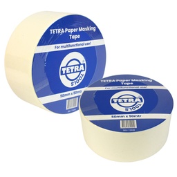 [13448] TETRA Afplakband Papier 50mm x 50mtr.  IMPA 471273[1651.0](1.67)