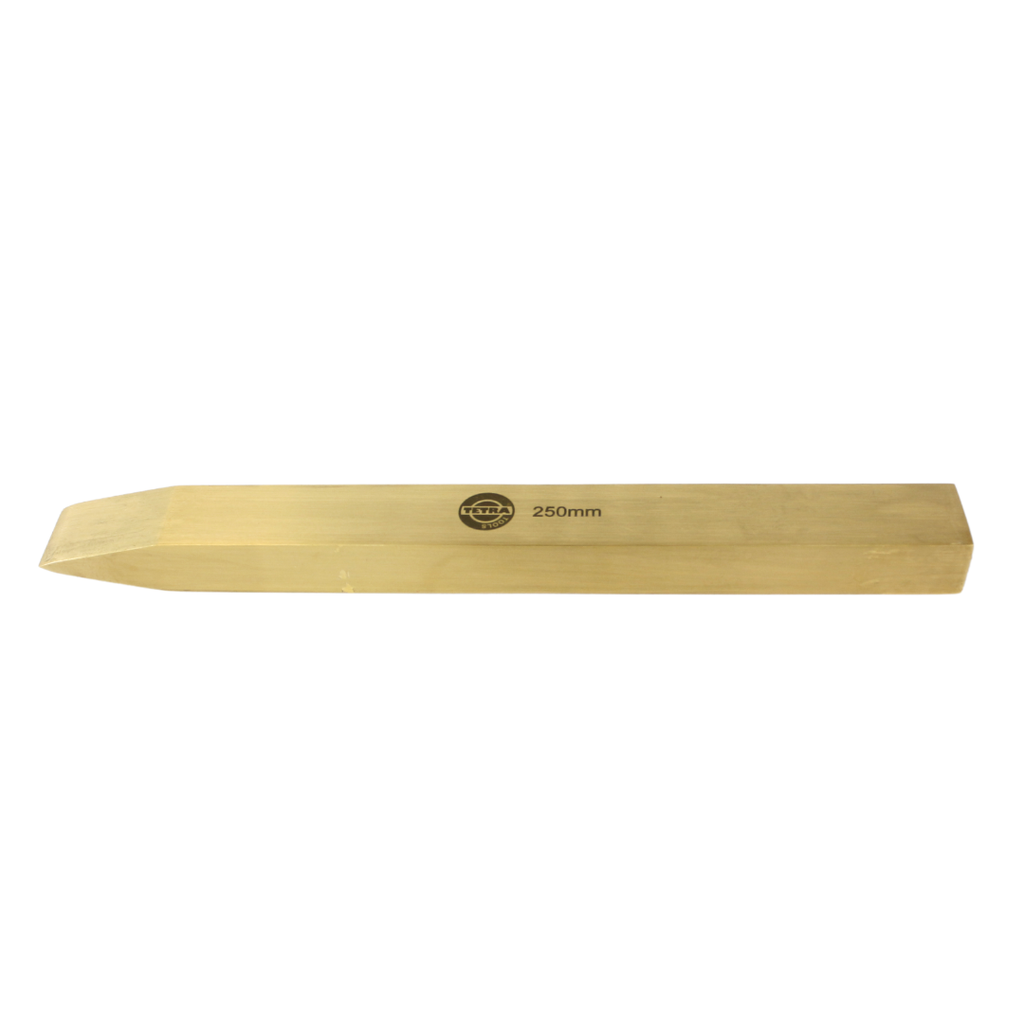 [13745] TETRA Cold chisel 25 x 250 mm Brass Non-Spark, IMPA 615811