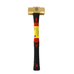 [13750] TETRA Stone hammer double face with fibreglass handle 1500gr. Brass Non-Spark IMPA 612645[100.0](75.0)