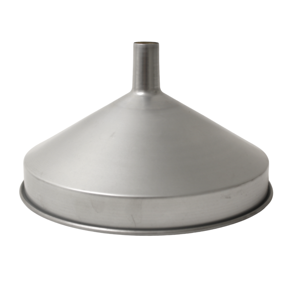 [13797] Oil funnel galvanised with brass strainer 250 mm. IMPA 232606