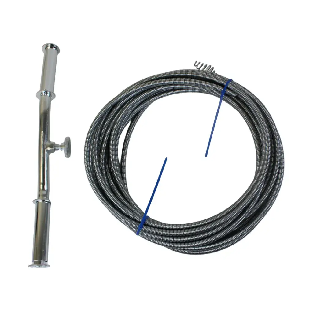[14595] Plumber Snake Wire Pipe Cleaner, Diam 10 mm, Length 10 m, IMPA 615204