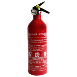[10747] ANAF PS1-X, ABC Poederblusser met manometer, incl muurbeugel, MED/NCP gecertificeerd, 1 kg, IMPA 331015, UN 1044(14.65)