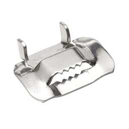 [2553] Banding buckle, Stainless Steel, Width 12.7 mm, set 100 pcs, IMPA 614111[115.0](18.8)
