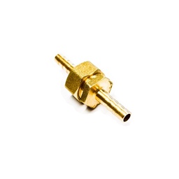 [1299] Brass Screw Air Hose Couplings, Connection Thread 1/4", Nom Hose end 6 mm, IMPA 351061[54.0](2.29)
