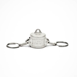 [1776] Camlock Coupling Dust Cap, Diameter 20 mm (3/4"), Stainless steel, IMPA 352081[62.0](6.0)