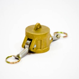 [1631] Camlock Coupling Dust Cap, Diameter 25 mm (1"), Brass, IMPA 352066[19.0](6.34)
