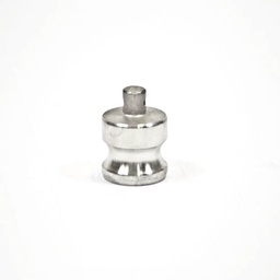 [1724] Camlock Coupling Dust Plug, Diameter 25 mm (1"), Stainless steel, IMPA 351982[102.0](2.56)