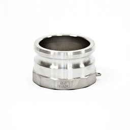 [1564] Camlock Coupling Type A, Diameter 100 mm (4"), Stainless steel, IMPA 351709[35.0](35.89)