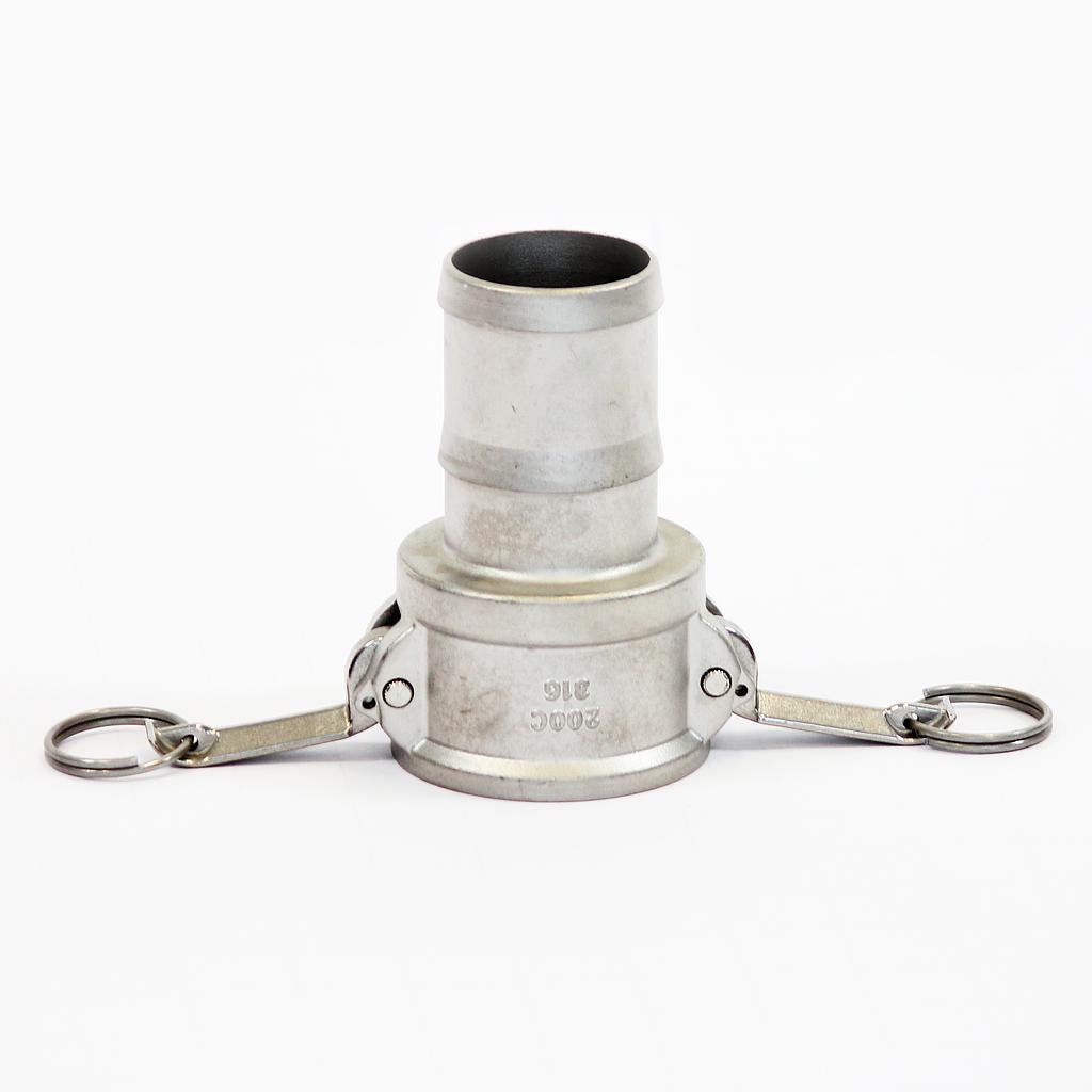 [1754] Camlock Koppeling Type C, Diameter 50 mm (2"), Roestvrij staal, IMPA 352035