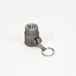 [1591] Camlock Koppeling Type D, Diameter 13 mm (1/2"), Aluminium, IMPA 351801[38.0](2.23)