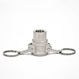 [1643] Camlock Coupling Type D, Diameter 13 mm (1/2"), Stainless steel, IMPA 351831[51.0](4.76)