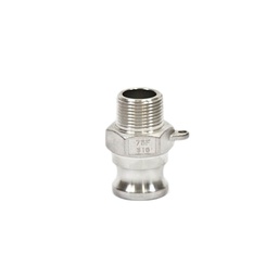 [1584] Camlock Coupling Type F, Diameter 20 mm (3/4"), Stainless steel, IMPA 351782[183.0](2.65)