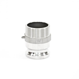 [1589] Camlock Coupling Type F, Diameter 63 mm (2-1/2"), Stainless steel, IMPA 351787[33.0](18.0)