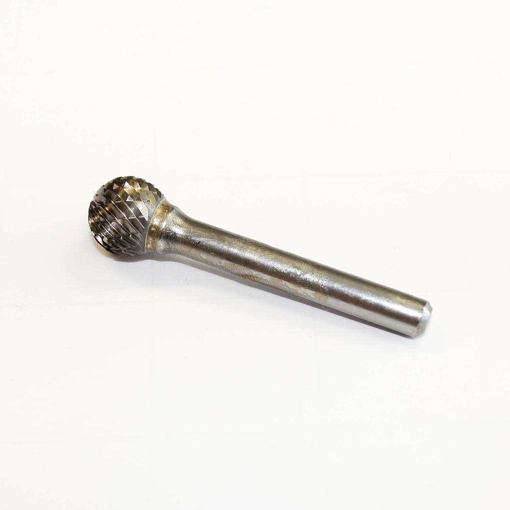 [4731] Carbide rotary bur, ball shape (C25), shank 6 mm, blade 12.7 mm, length 55 mm, IMPA 632525