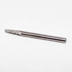 [4736] Carbide rotary bur, cone shape radius end (E41), shank 3 mm, blade 3 mm, length 38 mm, IMPA 632541[15.0](8.870000000000001)