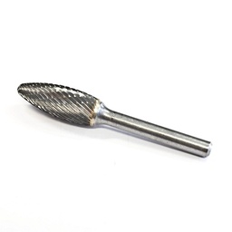 [6232] Carbide rotary bur, cone shape radius end (E42), shank 6 mm, blade 6 mm, length 50, IMPA 632542(18.44)