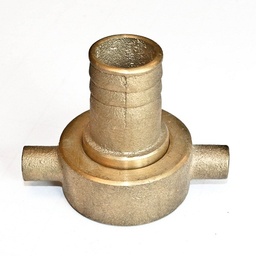 [1297] Cast Bronze Air Hose Coupling, Connection thread M42x2, Nom Hose end 19 mm, IMPA 351056[76.0](7.0)