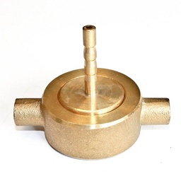[1294] Cast Bronze Air Hose Coupling, Connection thread M42x2, Nom Hose end 9 mm, IMPA 351053[128.0](6.0)