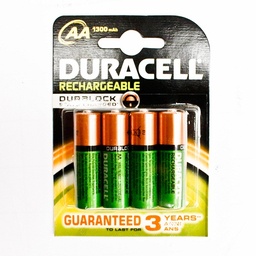 [8056] Duracell HR06 - AA oplaadbare batterij, 1300 mAh, set = 4 pcs, IMPA 792456[15.0](11.19)