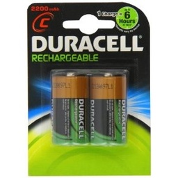[8058] Duracell HR14-C rechargeable battery, 3000 mAh, set = 2 pcs, IMPA 792452[42.0](14.65)