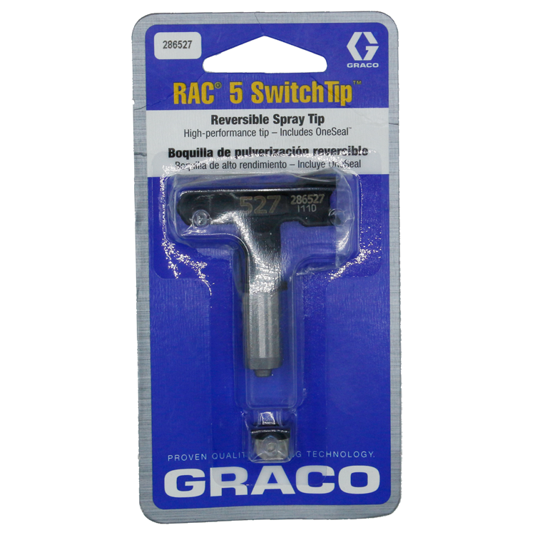 [1076] Graco, Airless Verf Spray Reverse -A -Clean switch tip, RAC 5, model 286-527[14.0](48.36)