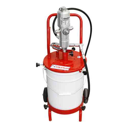 [9161] Gulersan Model 2226, Grease Pump, air-operated, 70:1 pressure ratio, for 30 kg cans with cart, IMPA 617502