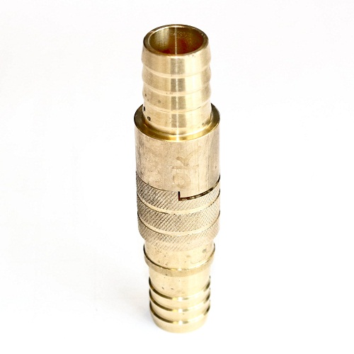 [6574] Lock type air hose coupling, hose end 25 mm (1"), brass, IMPA 351014