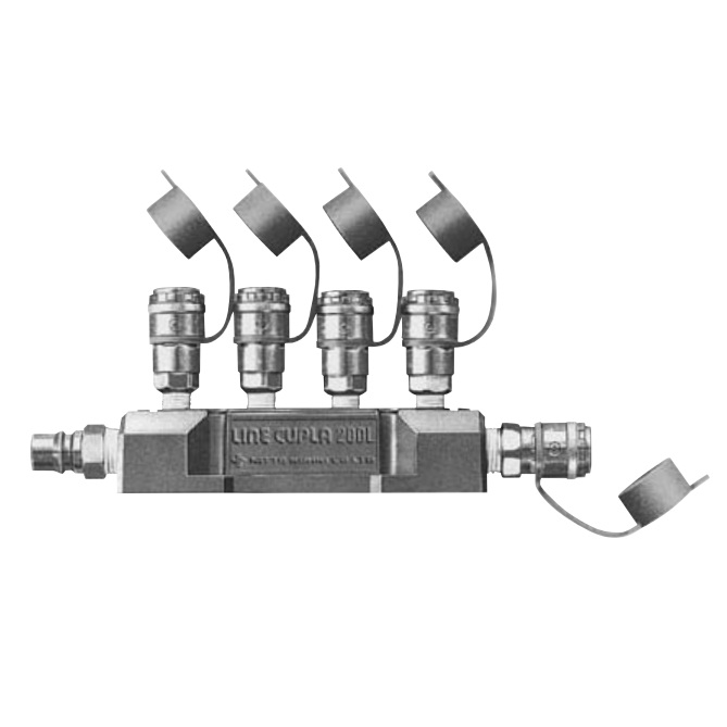 [3334] NITTO 200-L, Line Coupler, Line type, Branch Piping Coupler for Air, 3/8, IMPA 351653