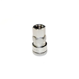 [1464] NITTO 20SF (1/4"), Luchtsnelkoppeling, Verchroomd staal, IMPA 351401[40.0](7.75)