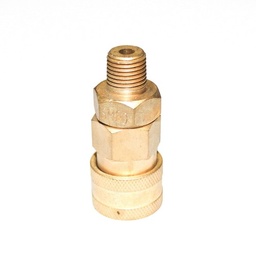 [1395] NITTO 20SM (1/4"), Quick-Connect Coupler, Brass, IMPA 351312[18.0](13.0)
