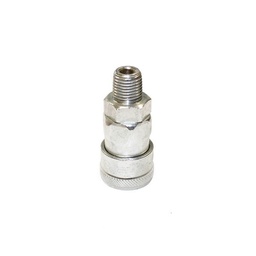 [1380] NITTO 20SM (1/4"), Luchtsnelkoppeling, Verchroomd staal, IMPA 351302[67.0](6.5)