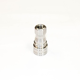 [3313] NITTO 2S (1/4") Quick-Connect Coupler, Double End Shut Off, Stainless steel, IMPA 351522[26.0](47.0)