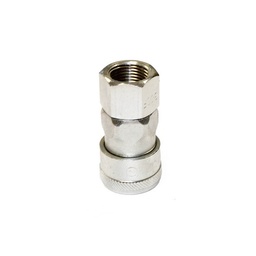 [1467] NITTO 30SF (3/8"), Luchtsnelkoppeling, Verchroomd staal, IMPA 351402[22.0](7.0)