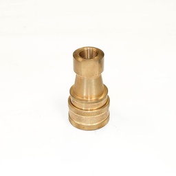 [1513] NITTO 3S (3/8") Quick-Connect Coupler, Double End Shut Off, Brass, IMPA 351513[10.0](23.0)
