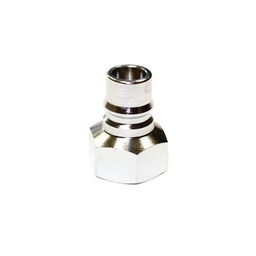 [3298] NITTO 400PF (1/2"), Quick-Connect Coupler, Chrome plated steel, IMPA 351434[25.0](8.0)