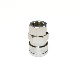 [1473] NITTO 400SF (1/2"), Quick-Connect Coupler, Chrome plated steel, IMPA 351404[25.0](24.0)