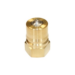 [3319] NITTO 8P (1") Quick-Connect Coupler, Double End Shut Off, Brass, IMPA 351546[7.0](36.45)