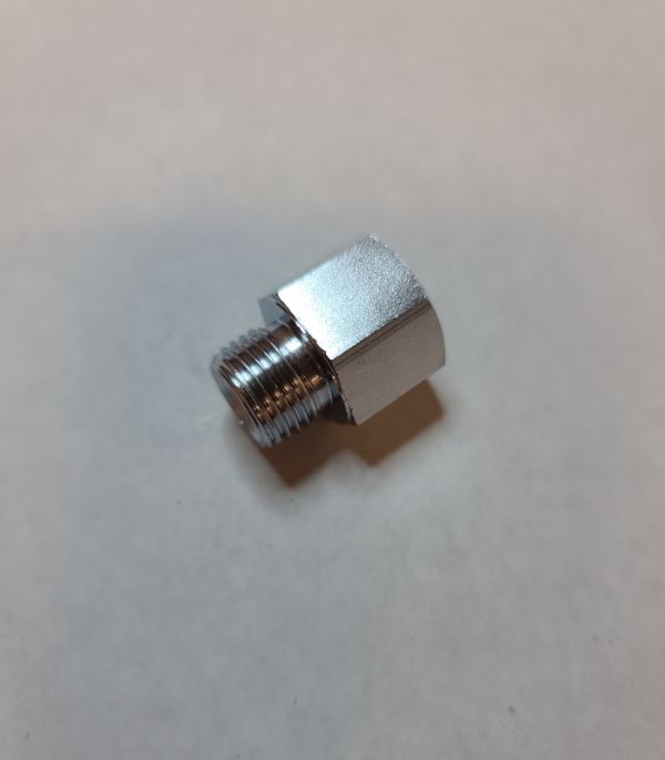 [4308] NITTO Spare parts for Airtools, Reducer Bushing M16 x 3/8, PT No TQ02349[4.0](5.47)