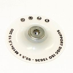 [2322] Klingspor Rubber pad for electric/pneumatic Grinder, for wheel diameter 100 x 16 mm, incl holder nut M10, IMPA 591041[211.0](2.7600000000000002)