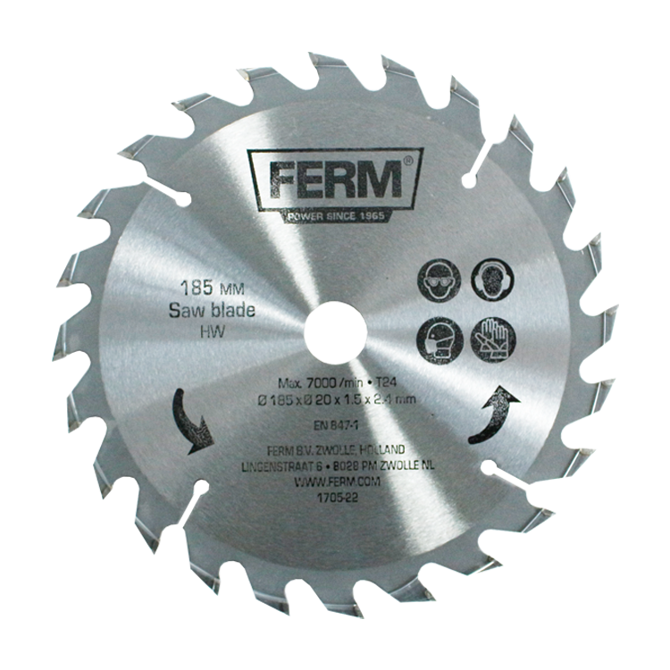 [2776] Saw blade for Circular saw, Diam 185 mm, 20 teeth, hole 30, spacer to 20mm and 16mm, IMPA 591147