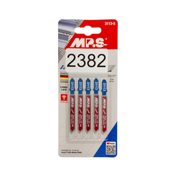 [2382] Zaagbladen voor decoupeerzaag, Type No 6, Voor Plastic, Dun Staal, Aluminium, Hard Board, Roestvrij staal, set = 5 pcs, IMPA 591178[94.0](7.7)