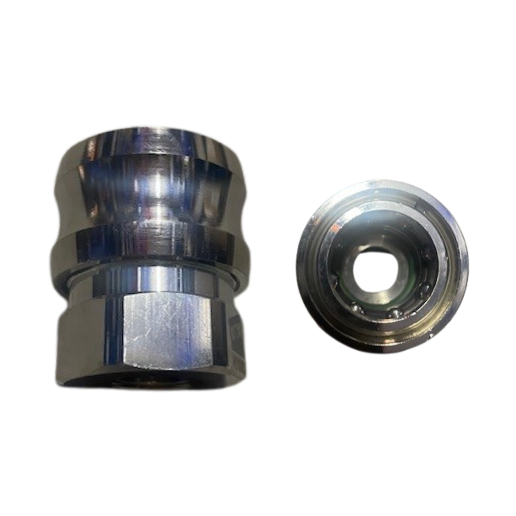 [5882] Spare parts for hp Cleaner, hogedruk kogelsnelkoppeling 3/8", Socket, messing vernikkeld ( Set SKU 4112)