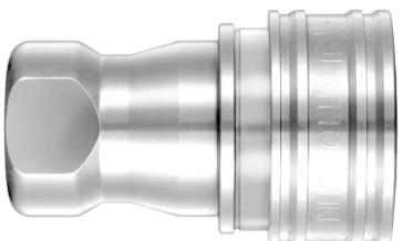 [6288] TETRA 1S (1/8") Quick-Connect Coupler, Double End Shut Off, Stainless steel, IMPA 351521[54.0](11.78)