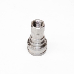 [2091] TETRA 3S (3/8") Quick-Connect Coupler, Double End Shut Off, Stainless steel, IMPA 351523[82.0](17.12)