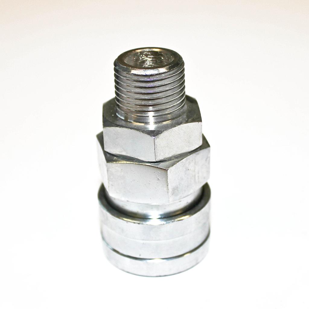 [1388] TETRA 400SM (1/2"), Quick-Connect Coupler, Chrome plated steel, IMPA 351305