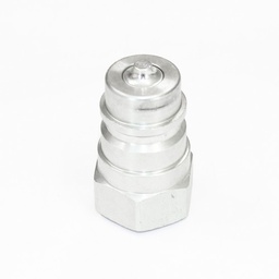 [4441] TETRA 4-HP (1/2") Quick-Connect Coupler, Double End Shut Off, Stainless steel, IMPA 351613[49.0](4.95)